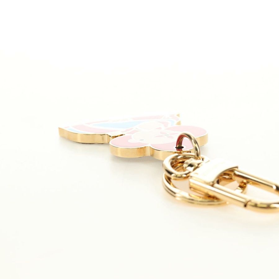 【日本直送】路易威登 Porte Cles 手袋吊飾 Vivienne Charm 金屬金色 M69860 LV Auth 184242M-15