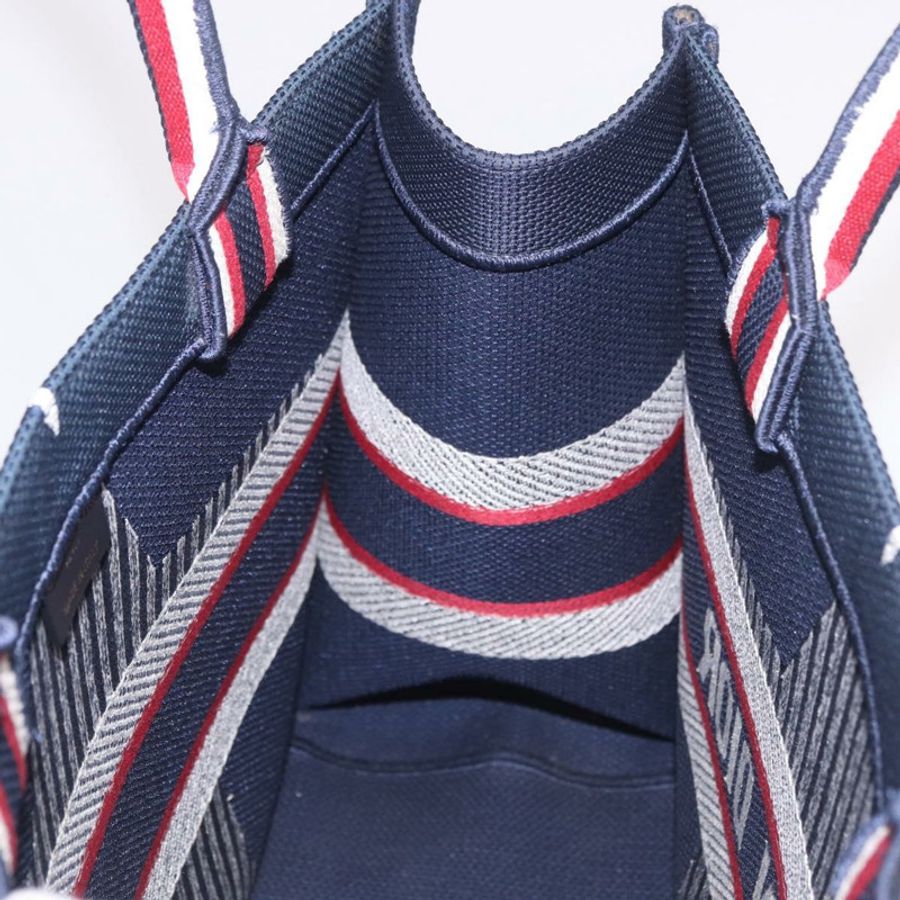 【日本直送】Christian Dior Alps Star Book Tote MM 帆布手提包,海軍藍,正品 am11812M-18