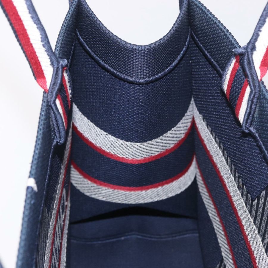 【日本直送】Christian Dior Alps Star Book Tote MM 帆布手提包,海軍藍,正品 am11812M-19