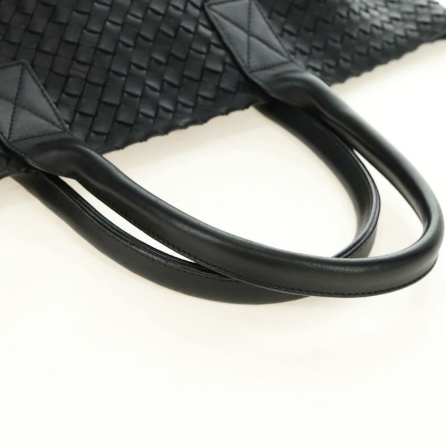 【日本直送】BOTTEGA VENETA INTRECCIATO Cabas MM 手提包,黑色皮革,貨號 115664,正品 am11798SM-6