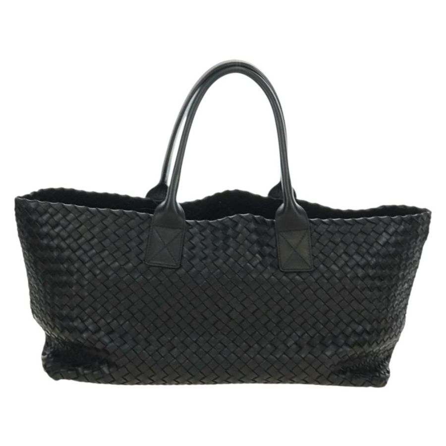 【日本直送】BOTTEGA VENETA INTRECCIATO Cabas MM 手提包,黑色皮革,貨號 115664,正品 am11798SM-12