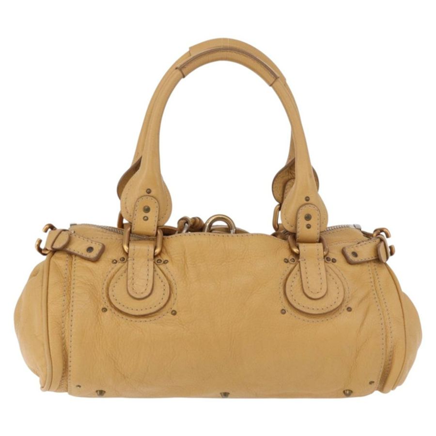 【日本直送】Chloe Paddington 手提包 皮革 米色 金色銀色 正品 am11792V-1