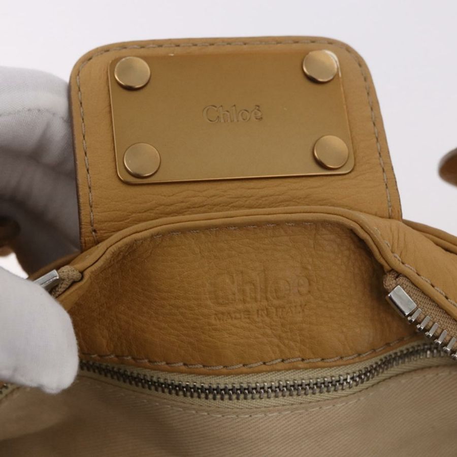 【日本直送】Chloe Paddington 手提包 皮革 米色 金色銀色 正品 am11792V-20