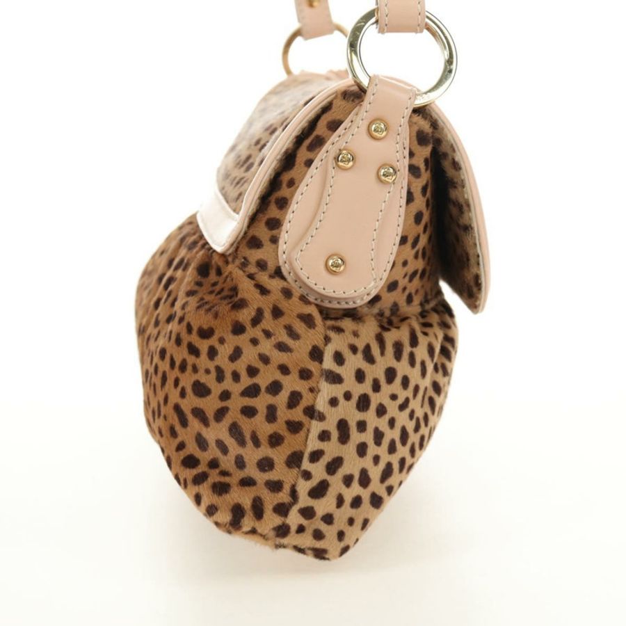 【日本直送】FENDI 手提包 Unborn 小牛皮 米色 金色 正品 am11805SAV-4