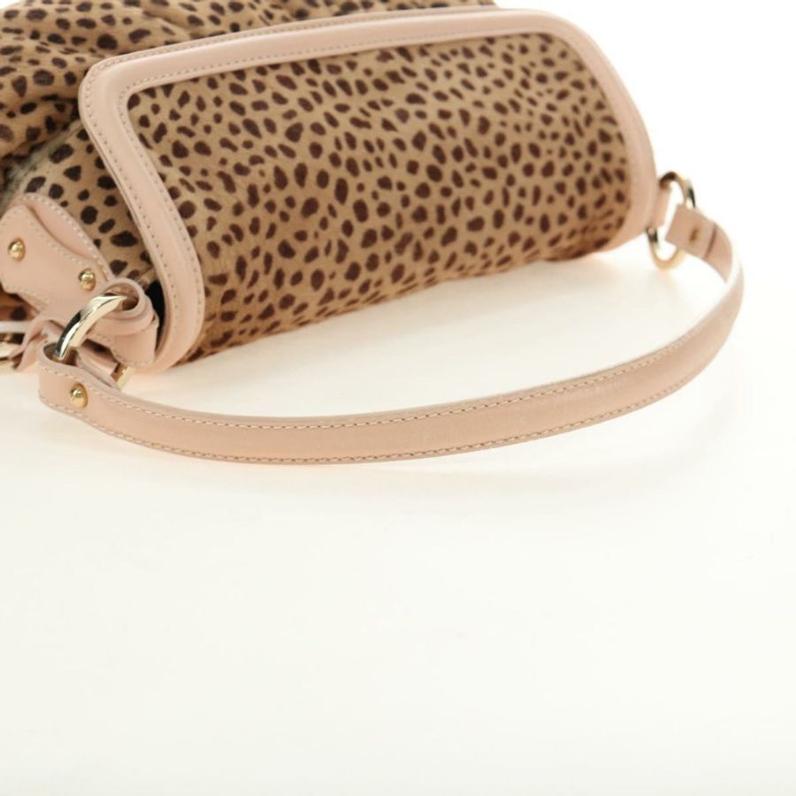 【日本直送】FENDI 手提包 Unborn 小牛皮 米色 金色 正品 am11805SAV-6
