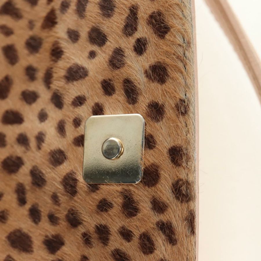 【日本直送】FENDI 手提包 Unborn 小牛皮 米色 金色 正品 am11805SAV-21