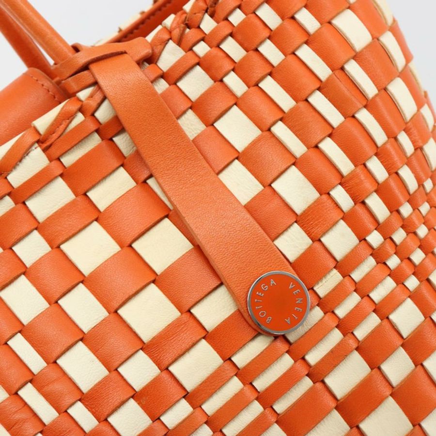 【日本直送】BOTTEGA VENETA INTRECCIATO 手袋皮革橙色銀色正品 am11786A-16