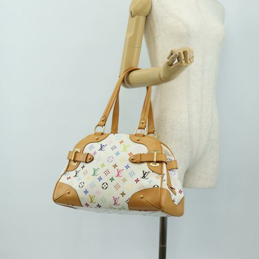 【日本直送】路易威登 Monogram Multicolor Claudia 手提包 白色 M40193 正品 BA13291SAV-23