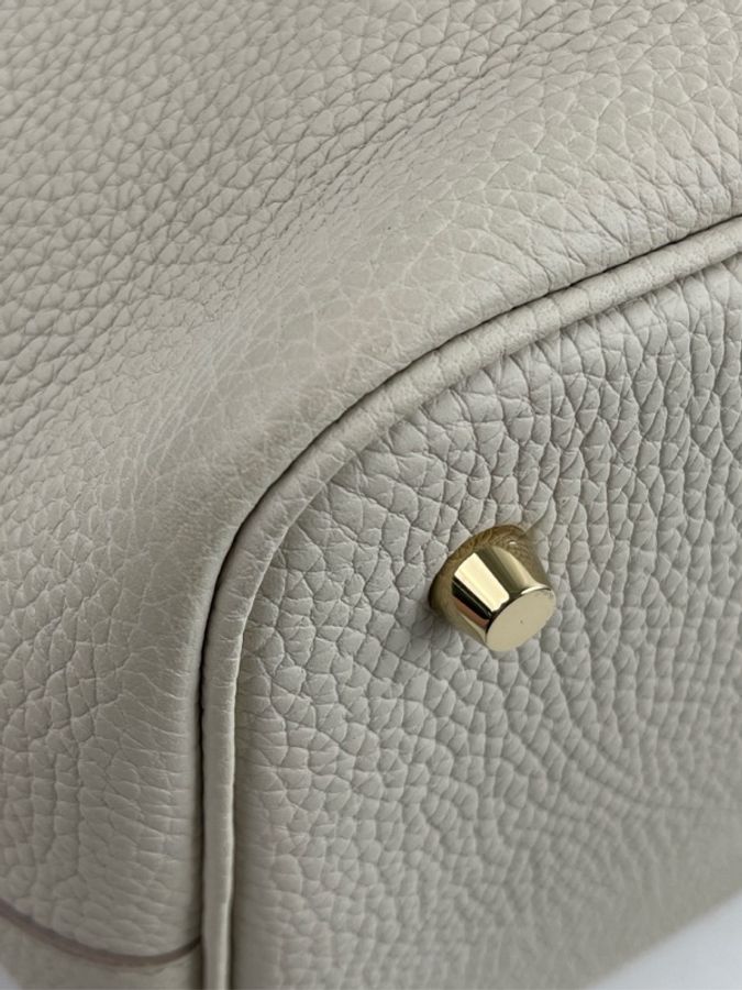 Hermès 愛馬仕菜籃子22 奶昔白 B刻-5