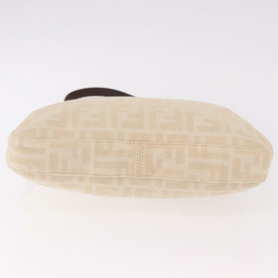 【日本直送】FENDI Zucca帆布Mamma Baguette肩背包 米色 銀色 正品 184984SAV-4