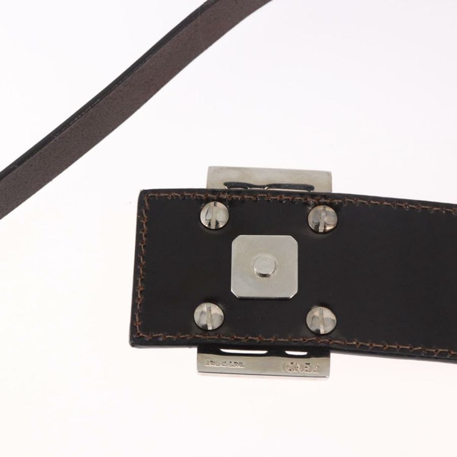 【日本直送】FENDI Zucca帆布Mamma Baguette肩背包 米色 銀色 正品 184984SAV-8