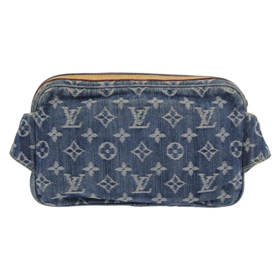【日本直送】路易威登 Monogram 牛仔布腰包/斜背包 藍色 M95347 LV 正品 184945SAV-1