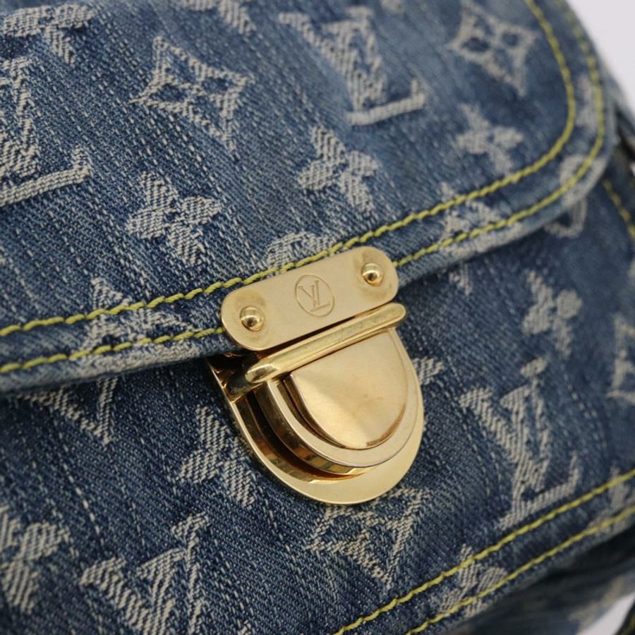 【日本直送】路易威登 Monogram 牛仔布腰包/斜背包 藍色 M95347 LV 正品 184945SAV-16