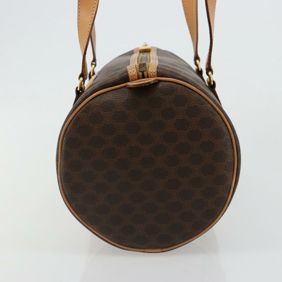 【日本直送】CELINE Macadam帆布手提包 PVC皮革 棕色金色 正品 am11863V-2