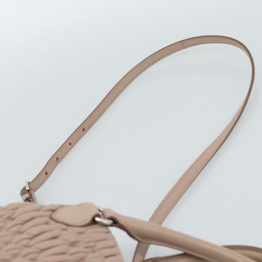 【日本直送】Miu Miu Matelasse 手袋 皮革 兩用 粉紅色 銀色 正品 184822SAM-14