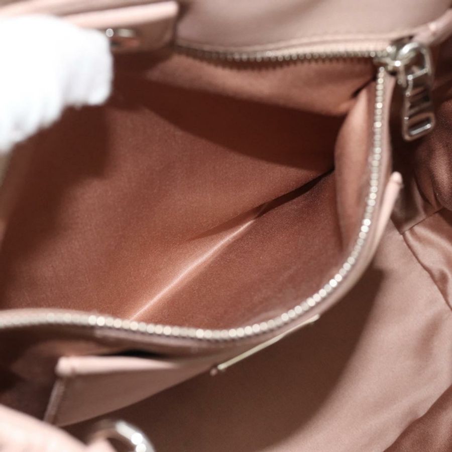 【日本直送】Miu Miu Matelasse 手袋 皮革 兩用 粉紅色 銀色 正品 184822SAM-22