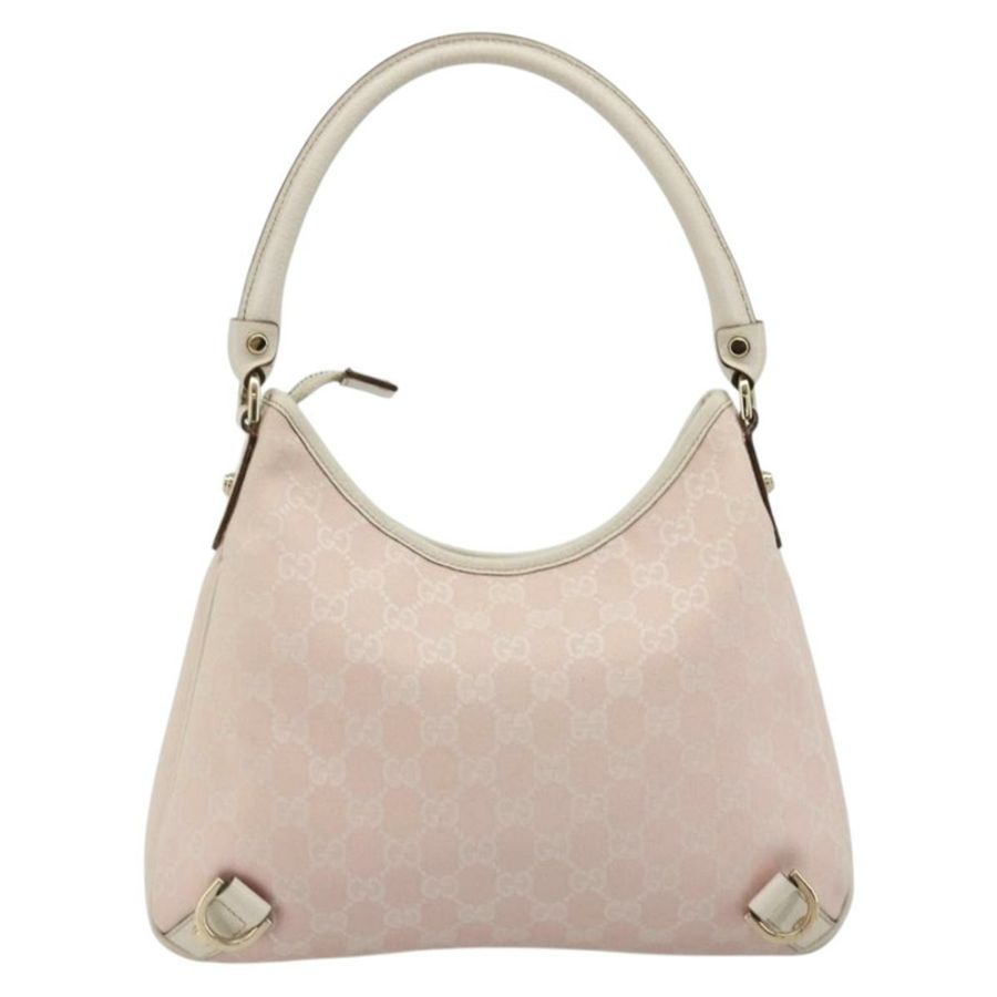 【日本直送】GUCCI GG帆布Abbey單肩包 粉金配色 130738 正品 185033V-1