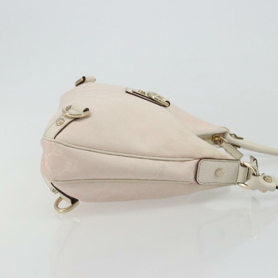 【日本直送】GUCCI GG帆布Abbey單肩包 粉金配色 130738 正品 185033V-2