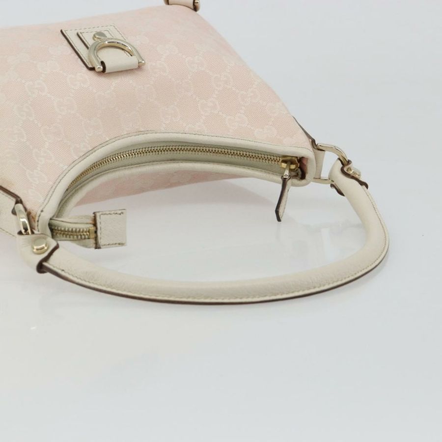 【日本直送】GUCCI GG帆布Abbey單肩包 粉金配色 130738 正品 185033V-6