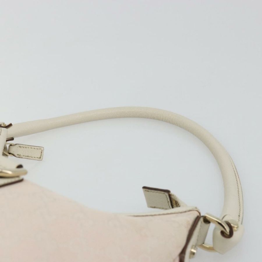 【日本直送】GUCCI GG帆布Abbey單肩包 粉金配色 130738 正品 185033V-7