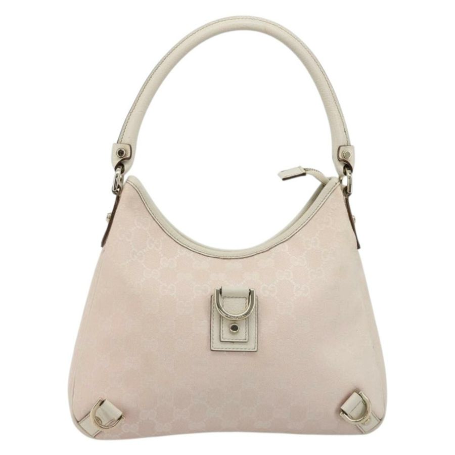 【日本直送】GUCCI GG帆布Abbey單肩包 粉金配色 130738 正品 185033V-12