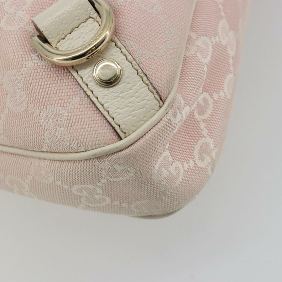 【日本直送】GUCCI GG帆布Abbey單肩包 粉金配色 130738 正品 185033V-15