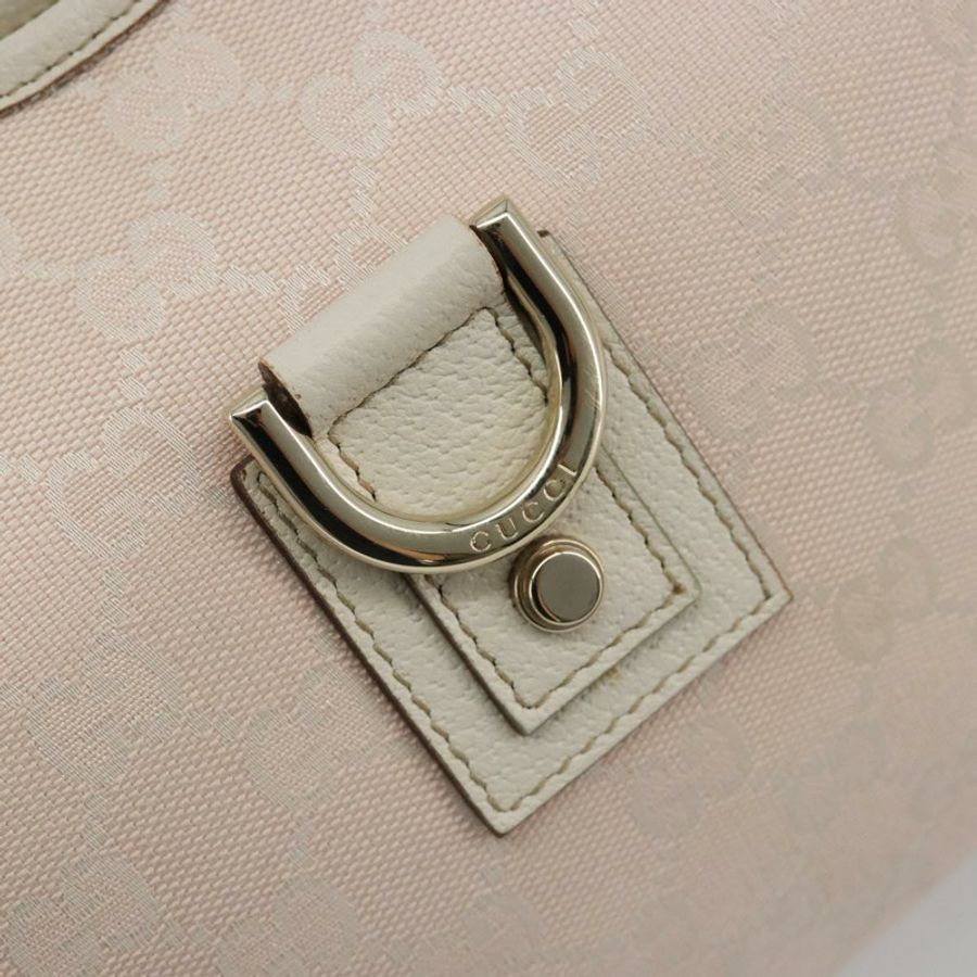 【日本直送】GUCCI GG帆布Abbey單肩包 粉金配色 130738 正品 185033V-16