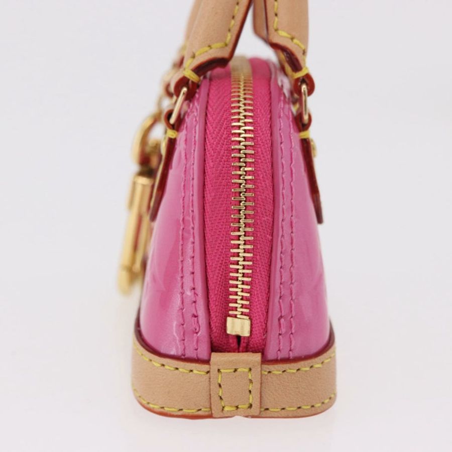 【日本直送】路易威登 Monogram Vernis Micro Alma 粉紅色包飾 M01706 LV 正品 185054SAM-2