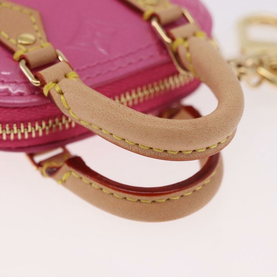 【日本直送】路易威登 Monogram Vernis Micro Alma 粉紅色包飾 M01706 LV 正品 185054SAM-6