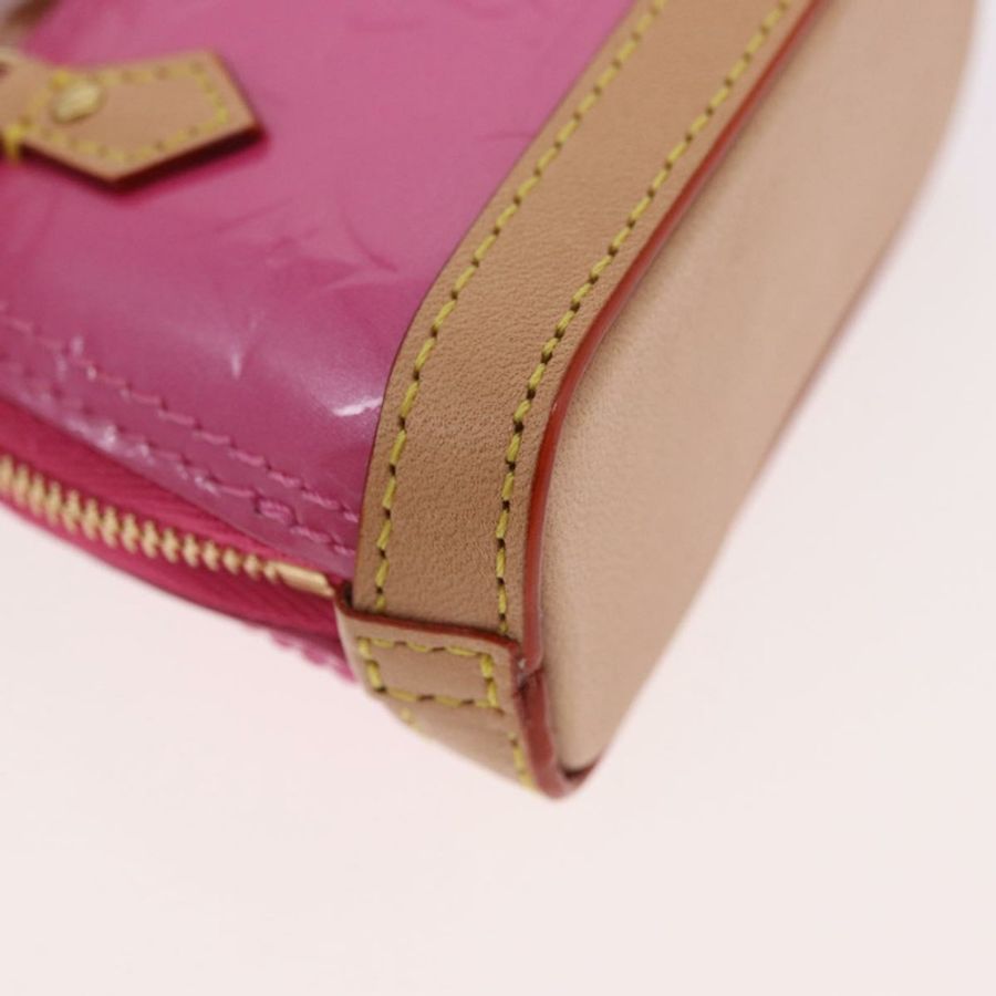 【日本直送】路易威登 Monogram Vernis Micro Alma 粉紅色包飾 M01706 LV 正品 185054SAM-16