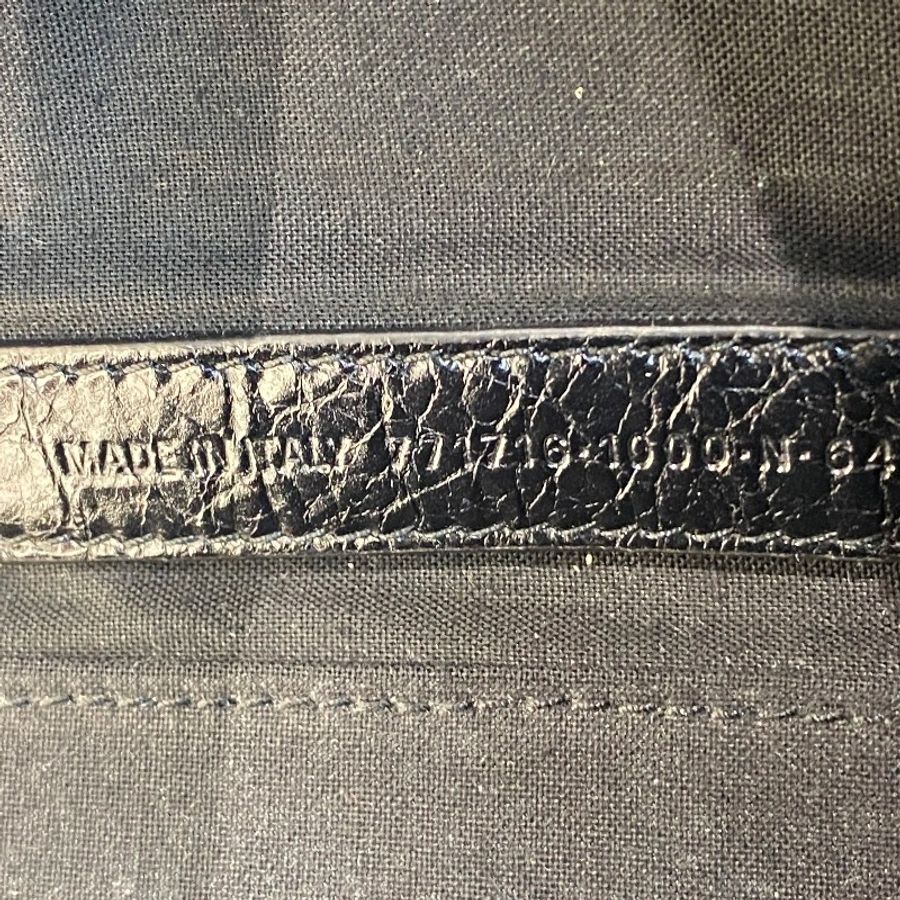 Balenciaga巴黎世家Le Cagole黑银机车可调节肩带斜挎单肩圆筒包13*24.5*13-17