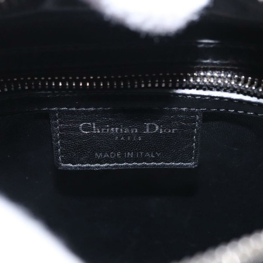 【日本直送】Christian Dior Canage Lady Dior 亮片肩背包 粉紅色/銀色 正品 184845SM-22