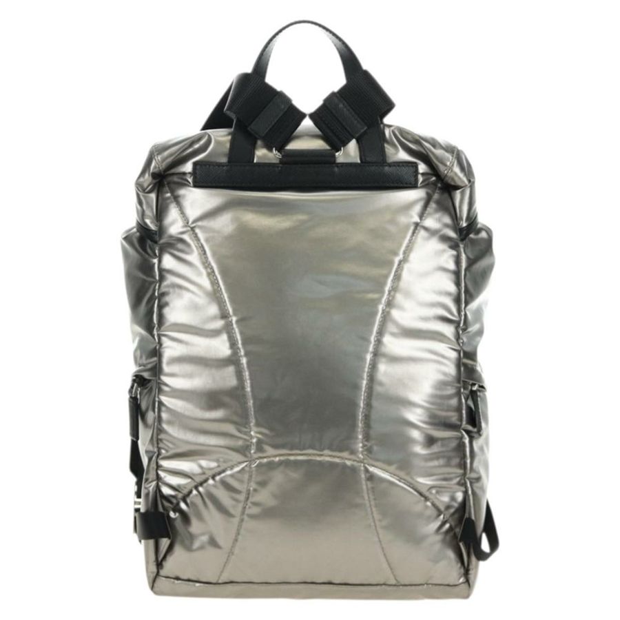 【日本直送】PRADA 雙肩包 PVC 帆布 銀色 正品 184815M-1