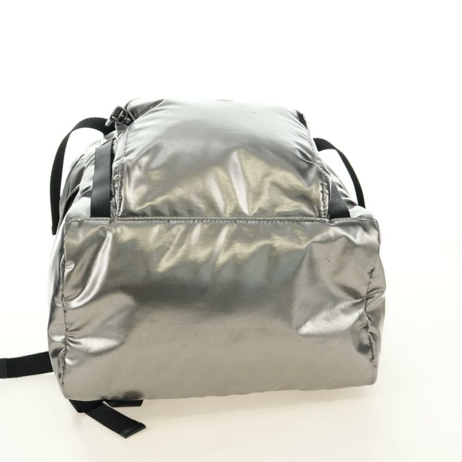 【日本直送】PRADA 雙肩包 PVC 帆布 銀色 正品 184815M-4