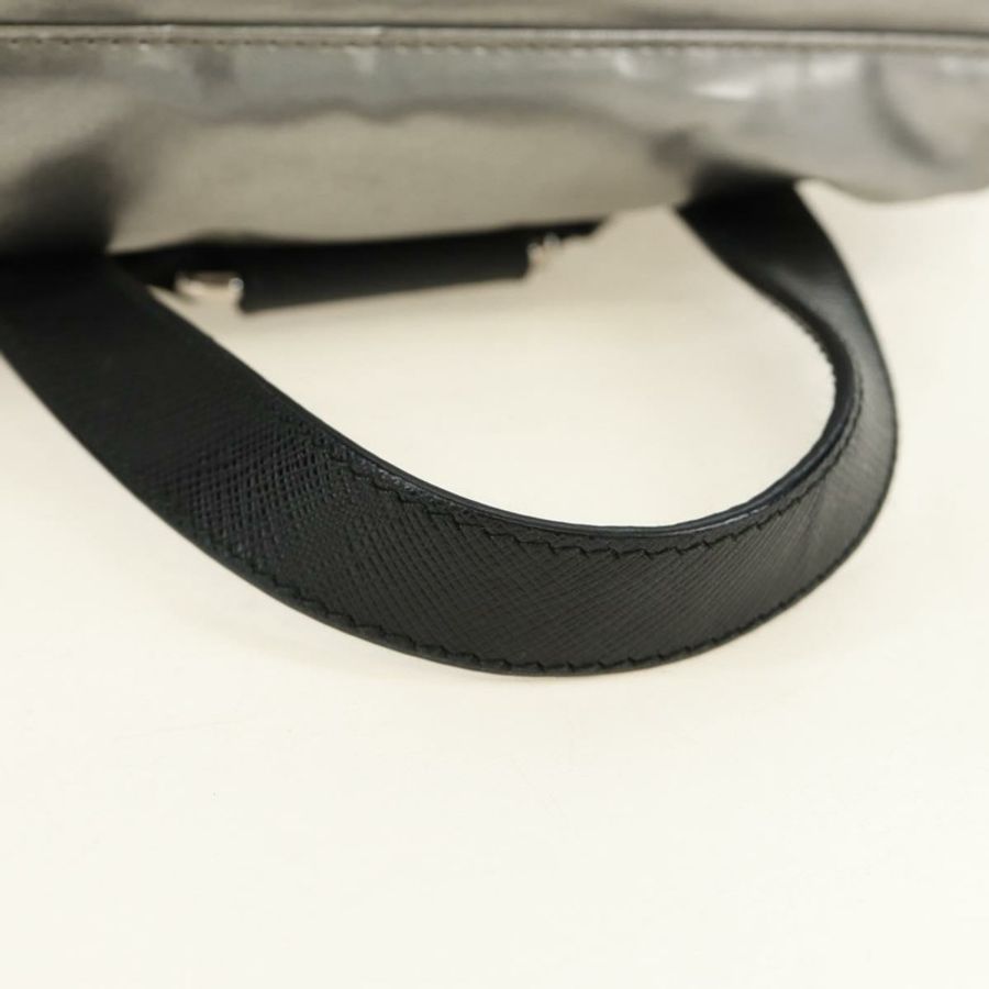 【日本直送】PRADA 雙肩包 PVC 帆布 銀色 正品 184815M-6