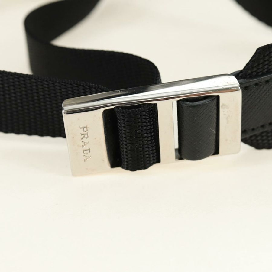 【日本直送】PRADA 雙肩包 PVC 帆布 銀色 正品 184815M-14