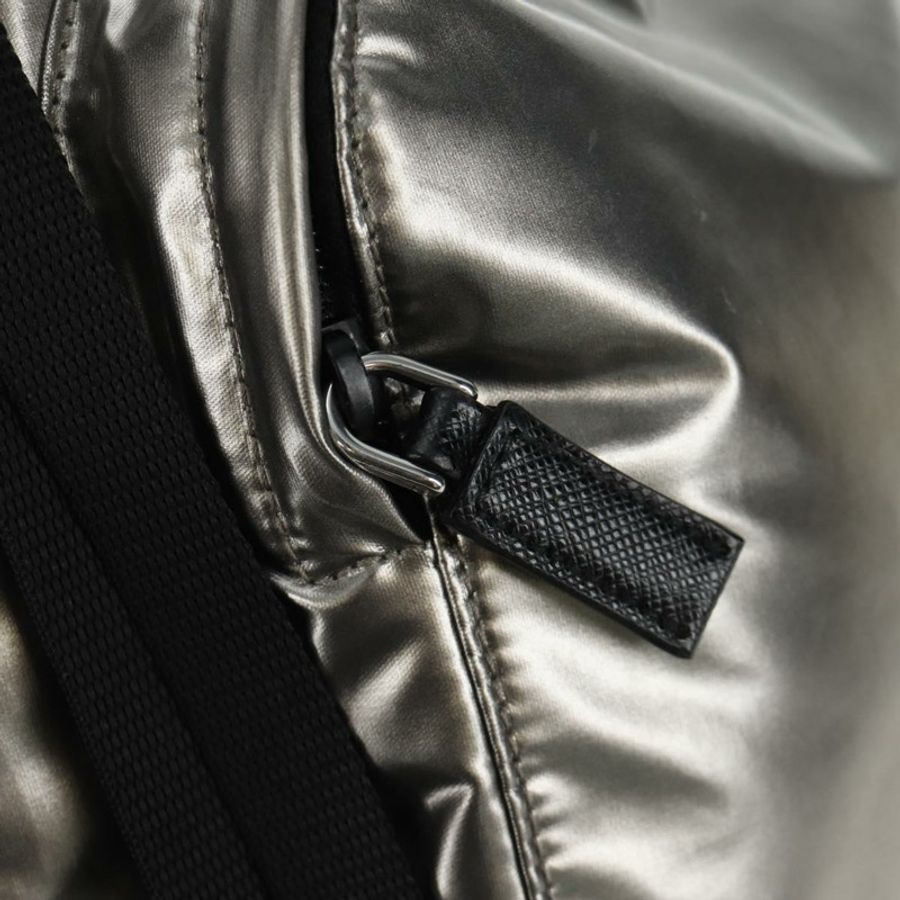 【日本直送】PRADA 雙肩包 PVC 帆布 銀色 正品 184815M-24