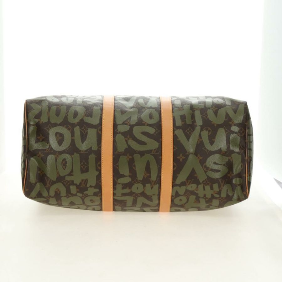 【日本直送】路易威登 Monogram Graffiti Keepall 50 波士頓包 卡其色 M92196 正品 184999SV-5