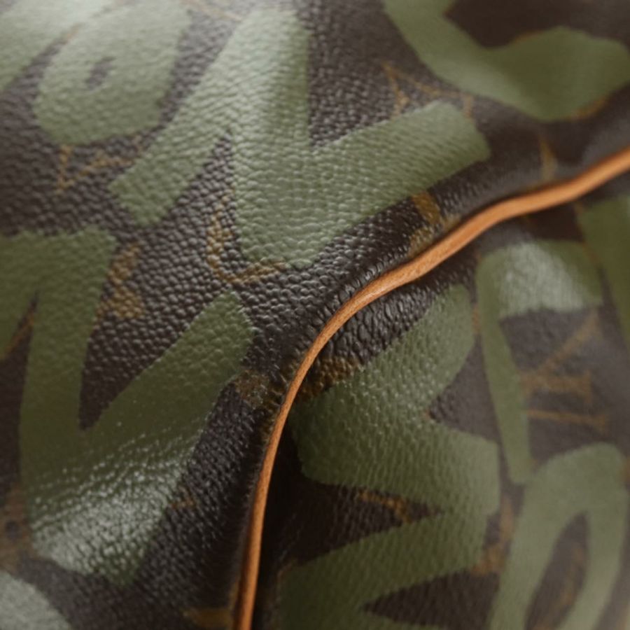 【日本直送】路易威登 Monogram Graffiti Keepall 50 波士頓包 卡其色 M92196 正品 184999SV-14