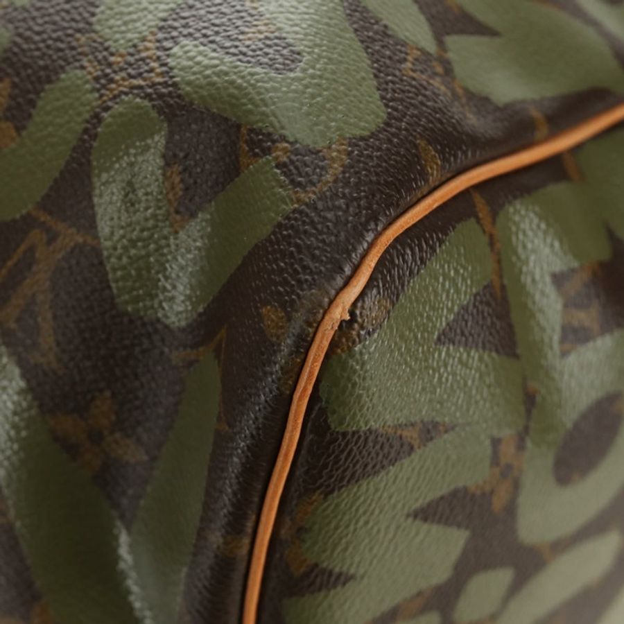 【日本直送】路易威登 Monogram Graffiti Keepall 50 波士頓包 卡其色 M92196 正品 184999SV-16