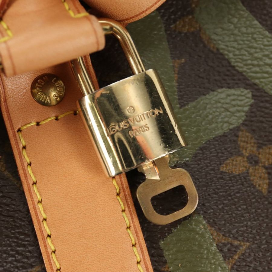 【日本直送】路易威登 Monogram Graffiti Keepall 50 波士頓包 卡其色 M92196 正品 184999SV-18
