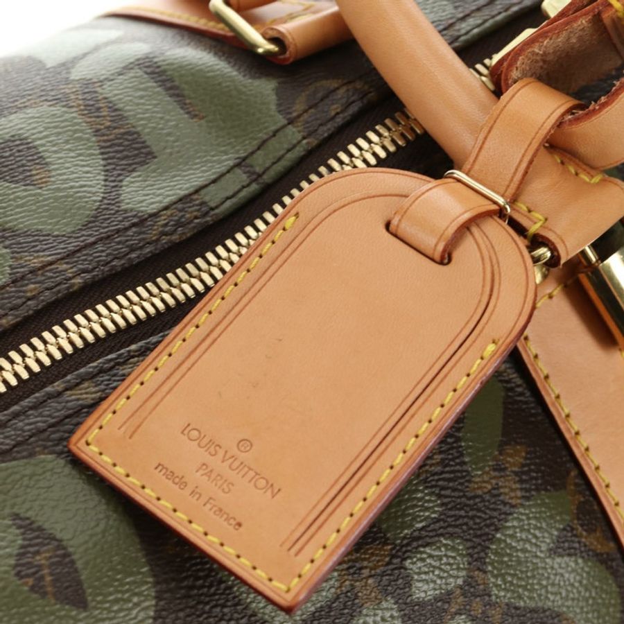 【日本直送】路易威登 Monogram Graffiti Keepall 50 波士頓包 卡其色 M92196 正品 184999SV-19