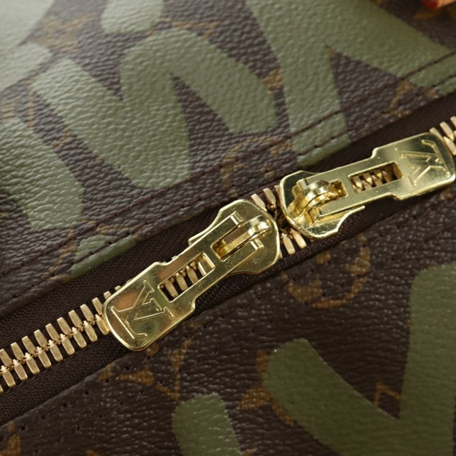 【日本直送】路易威登 Monogram Graffiti Keepall 50 波士頓包 卡其色 M92196 正品 184999SV-21