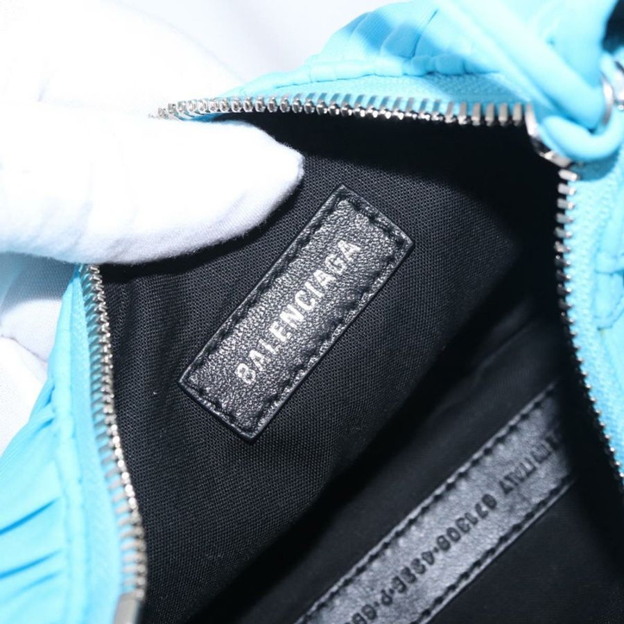 【日本直送】BALENCIAGA Le Cagolel 迷你手提包 皮革 藍色 671309 正品 184859M-16