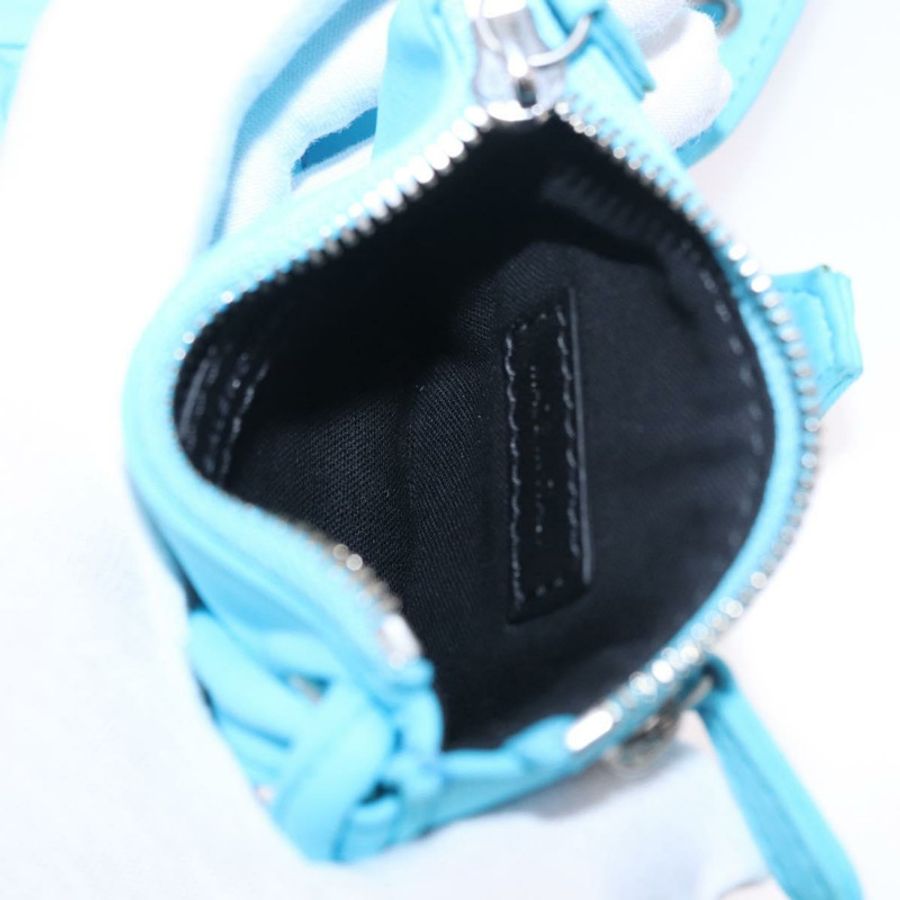 【日本直送】BALENCIAGA Le Cagolel 迷你手提包 皮革 藍色 671309 正品 184859M-25