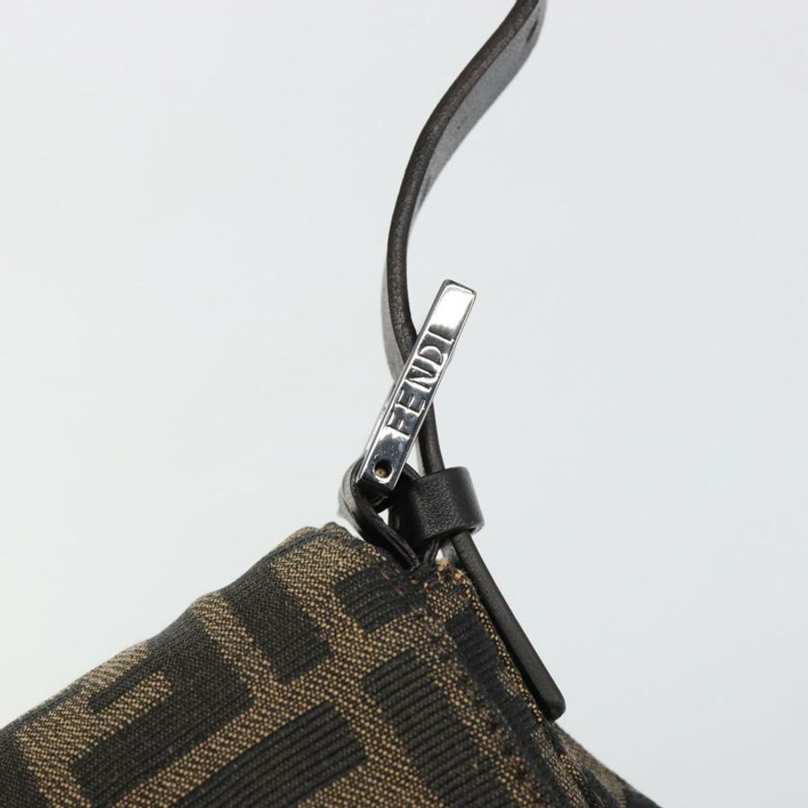 【日本直送】FENDI Zucca帆布Mamma Baguette單肩包 黑色棕色 正品 184903SAM-7