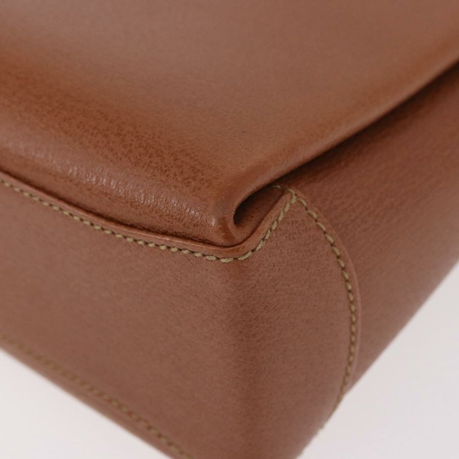 【日本直送】GUCCI 竹節手提包 皮革 兩用 棕色 金色 正品 185369-17
