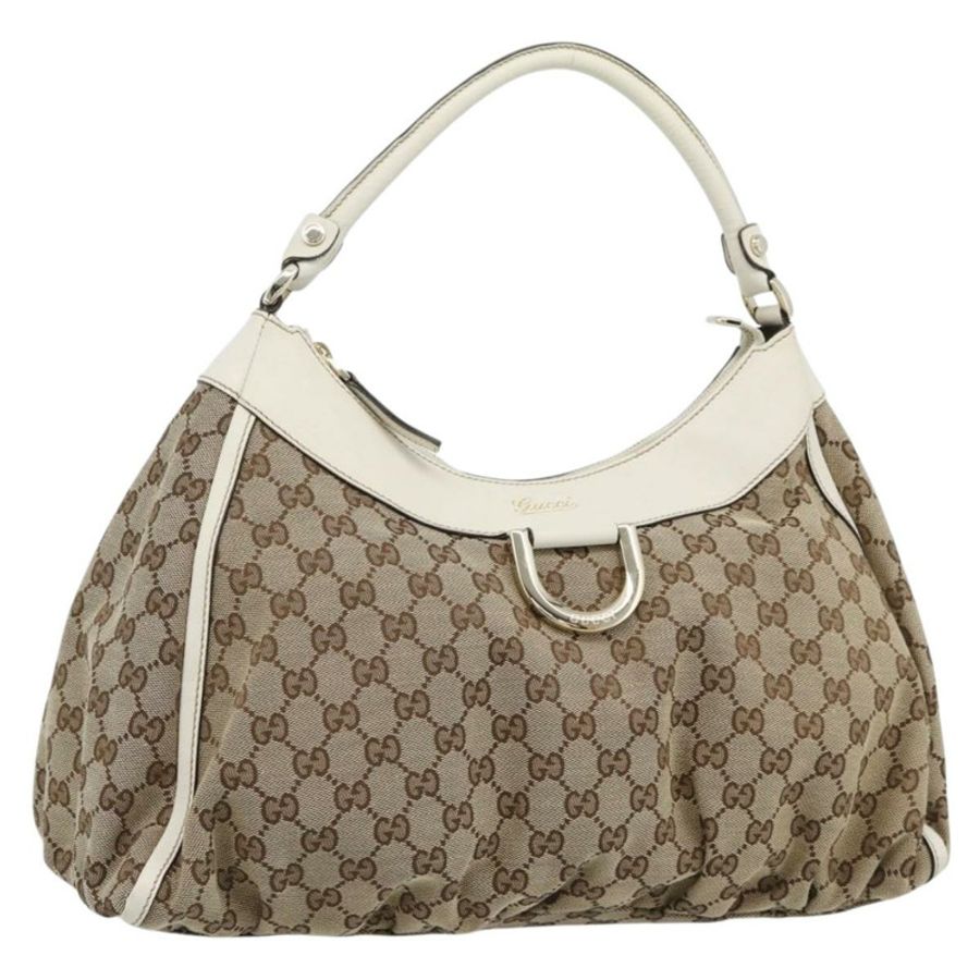 【日本直送】GUCCI GG帆布Abbey單肩包 米色/金色 189833 正品 184930V-0