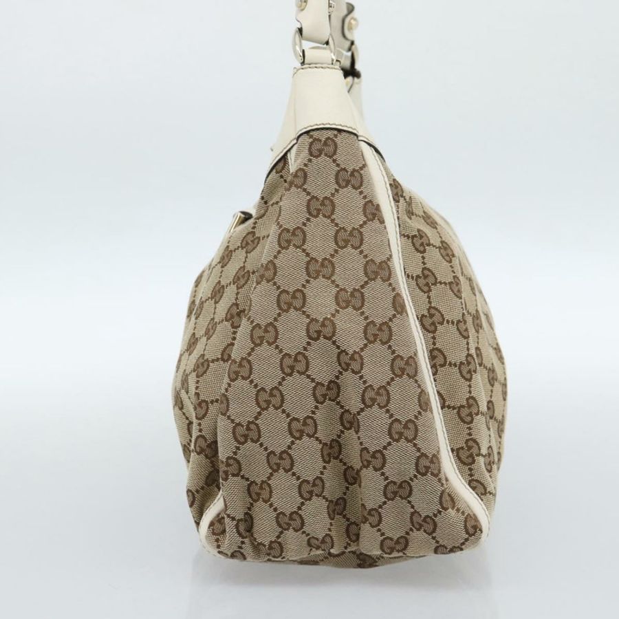 【日本直送】GUCCI GG帆布Abbey單肩包 米色/金色 189833 正品 184930V-3