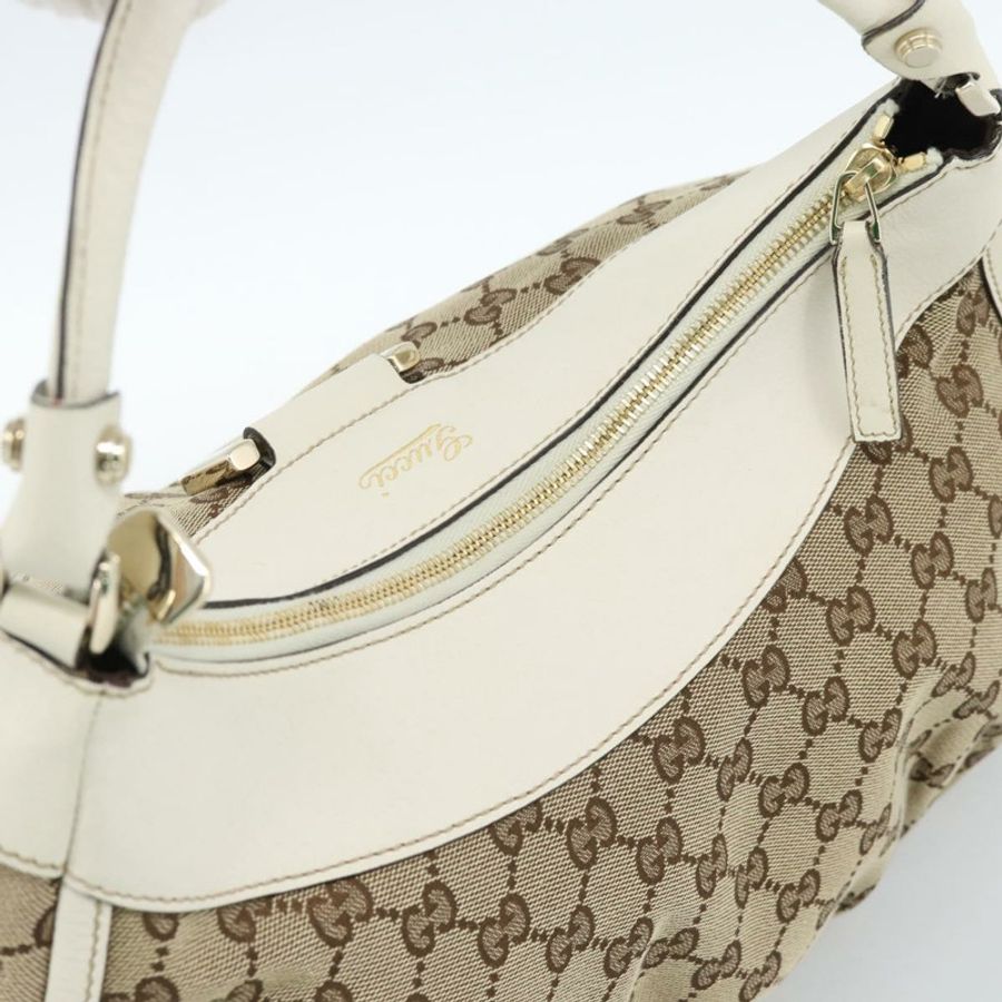 【日本直送】GUCCI GG帆布Abbey單肩包 米色/金色 189833 正品 184930V-5